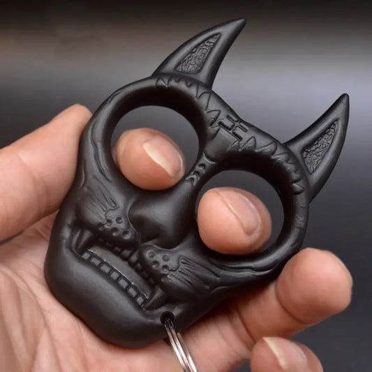 Tiger Head Keychain Self-Defense Ring for Women